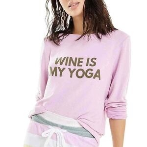 Wildfox Wine Is My Yoga Sweatshirt